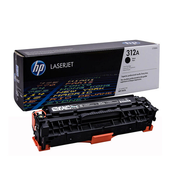 HP 312A Original Black Toner Cartridge, CF380A Laser Toner