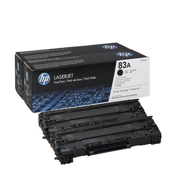 Hp 83a Black Original Laserjet Toner Cartridge Twin Pack Cf283ad 0036