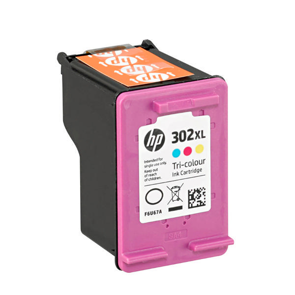 Hp 302xl Tri Colour Ink F6u67ae Ink Cartridge 2899