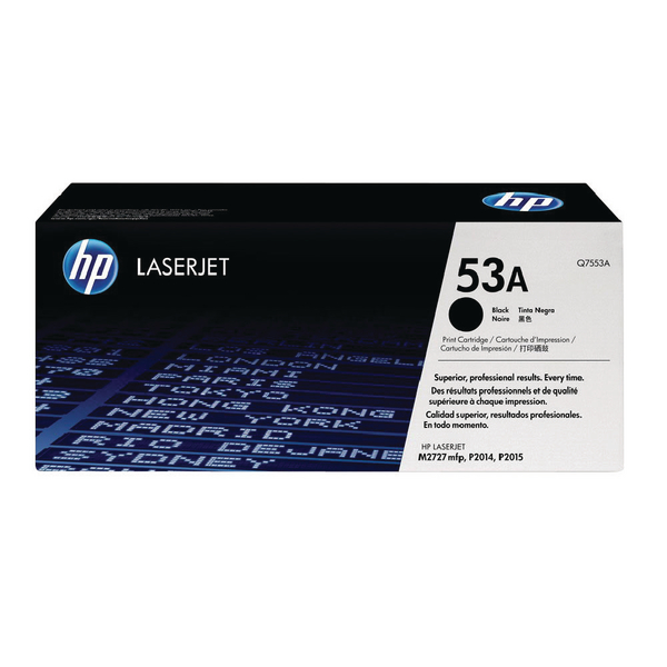 Toner Supplies on Hp 53a Black Laser Toner Cartridge Q7553a   Find My Supplies Uk