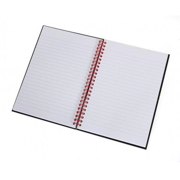 Black n Red A4 Spiral Notebook 100 Pages Ruled 90gsm Pack of 10 OEM: F66368