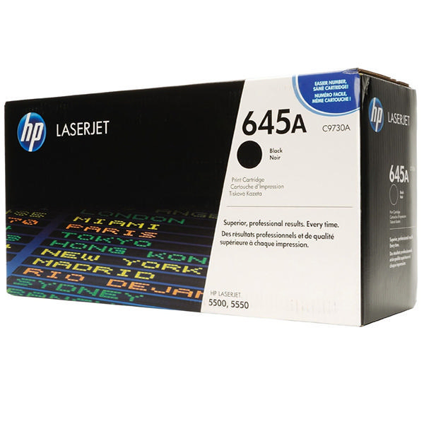 HP 645A Black LaserJet Toner Cartridge | HP C9730A