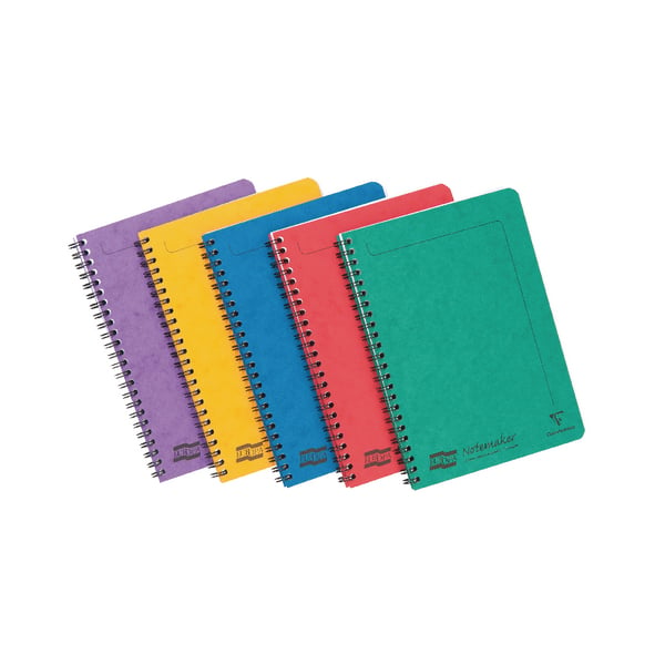 Europa Spiral Notebooks White Feint Ruled A5 Assortment A 60Leaves ...